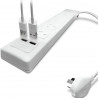 Prolongador KALOP 10A 5 tomas 2 USB 1.5 metros blanco