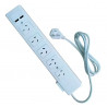 Prolongador KALOP 10A 5 tomas 2 USB 1.5 metros blanco