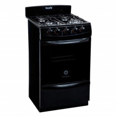 Cocina ESCORIAL PALACE gas licuado 51cm 4 hornallas negra