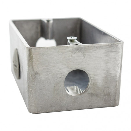 Caja rectangular múltiple DAISA para bastidor 1' sin tapa interior