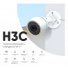 Cámara de seguridad EZVIZ H3C 2MP IP67 con detección inteligente Reacondicionado