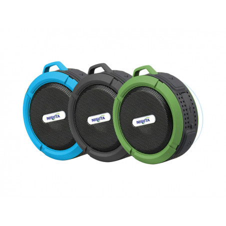 Parlante portátil NISUTA NS-PA62B bluetooth resistente al agua