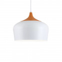 Colgante MARKAS CERYS para 1 luz E27 blanco