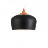 Colgante MARKAS CERYS para 1 luz E27 negro