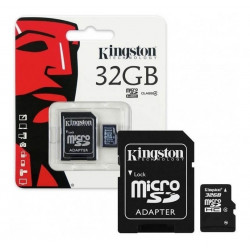 Memoria MicroSD KINGSTON SDCS 32GB clase 10 con adaptador