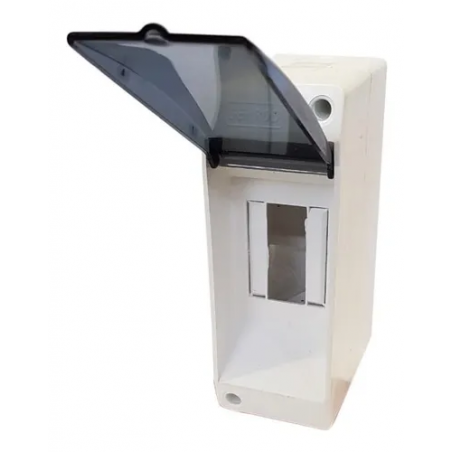 Caja para térmicas SISTELECTRIC de PVC 2 módulos exterior con puerta fume