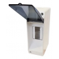 Caja para térmicas SISTELECTRIC de PVC 2 módulos exterior con puerta fume
