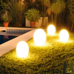 Jabalina F.W. para 1 luz E27 globo antivandalico 35cm opal negro