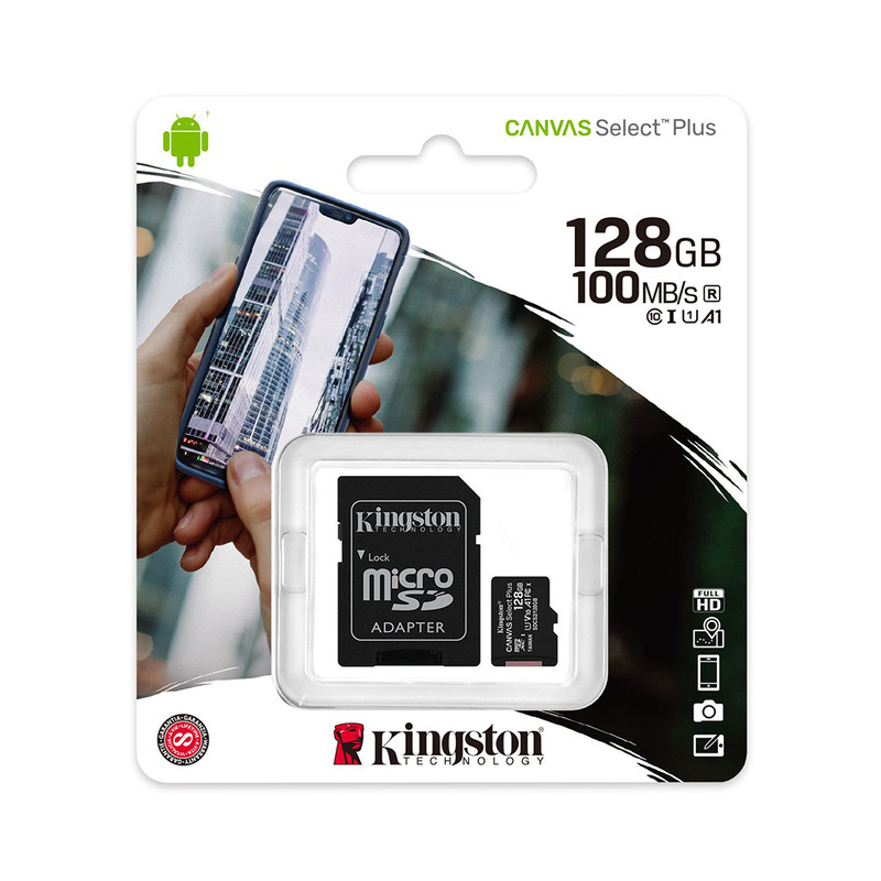 Memoria Micro SD KINGSTON CANVAS SELECT PLUS 128GB Memoria Micro SD KINGSTON CANVAS SELECT PLUS 128GB