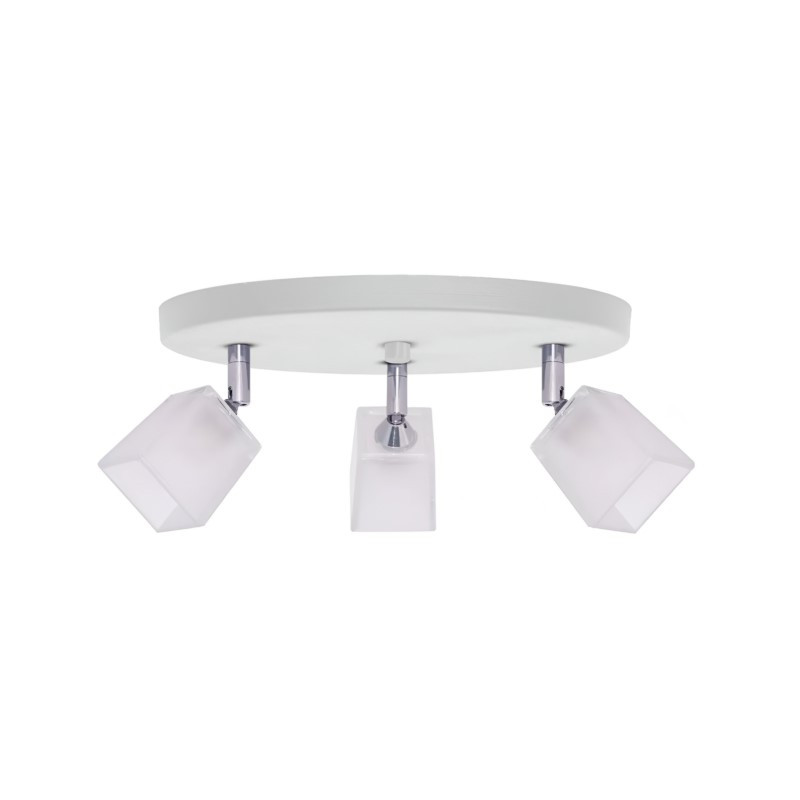 Aplique para ventilador SAN JUSTO CUBETO para 3 luces G9 tulipa blanco Aplique para ventilador SAN JUSTO CUBETO para 3 luces G9 tulipa blanco