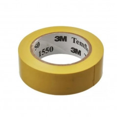 Cinta aisladora 3M TEMFLEX 1550 pvc 18mm por 20 metros amarillo uso general