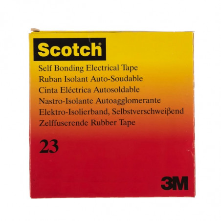 Cinta autosoldable 3M SCOTCH23 goma 19mm por 4 metros negro uso profesional