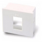 Caja de aloje CAMBRE RJ45 1 módulos blanco