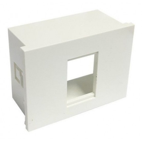 Caja de aloje CAMBRE SXXI rj45 para 1 módulo blanco