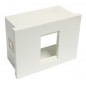 Caja de aloje CAMBRE RJ45 1 módulos blanco