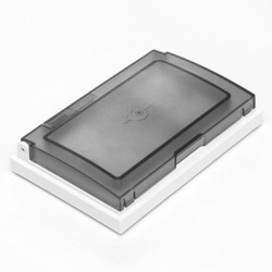 Tapa y bastidor cambre sxxi de 4 módulos ip55 y adaptador...