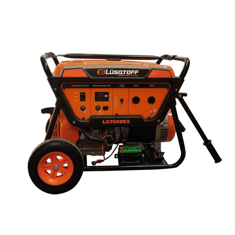 Generador naftero LUSQTOFF LG7500EX 7500W 220V arranque electrico