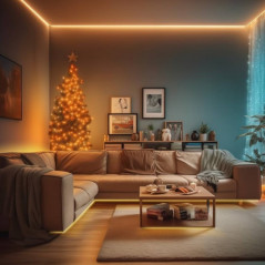 Cinta led CANDIL 60led IP66 12W 12v 3000K luz cálida por 5 metros