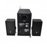 Parlante Bluetooth NISUTA NSPAM82L 20W con radio FM MP3 y luz led Reacondicionado