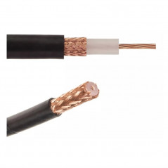 Cable Coaxial EPUYEN RG59 75 ohms negro foam 67& blindado por metro