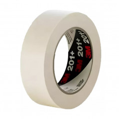 Cinta de papel 3M 201+ 12mm por 55 metros blanco uso general