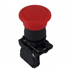 Pulsador de emergencia CNC XB5-AS542 1na 1/4 giro 40mm hongo rojo