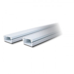 Cablecanal dexson dxn10021 10x10mm con adhesivo blanco