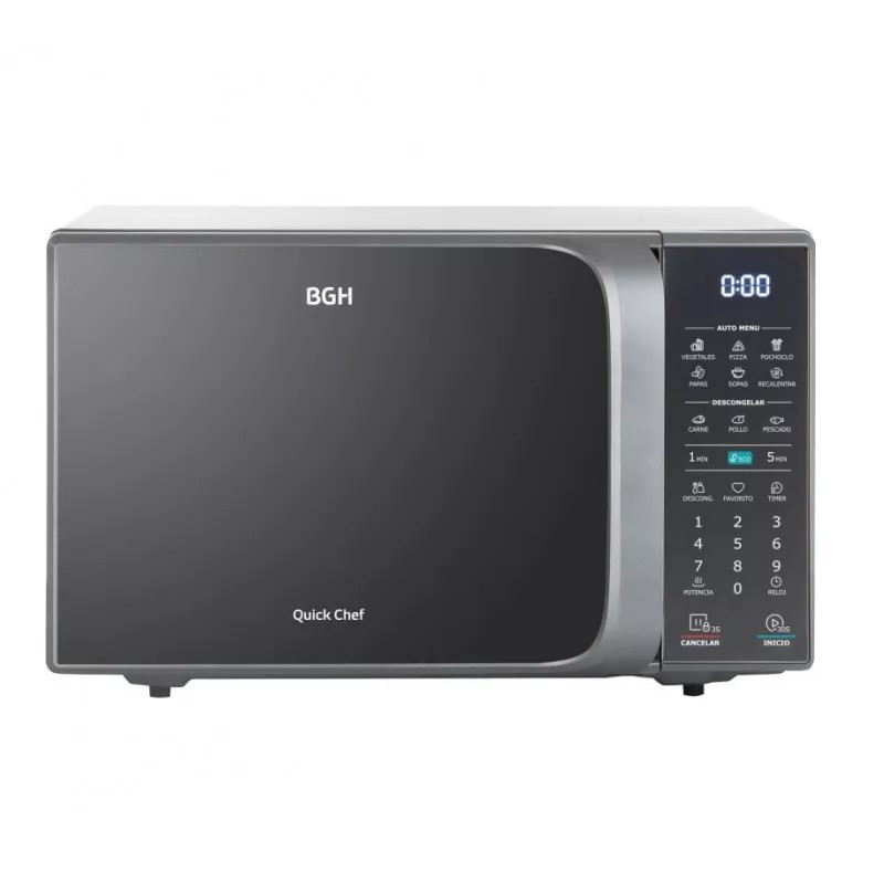 Microondas digital BGH B120DS20 20 Litros 700W plateado reacondicionado Microondas digital BGH B120DS20 20 Litros 700W plateado reacondicionado