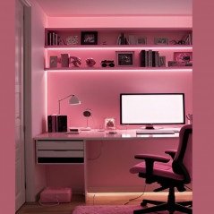 Tira led ILUMROS NEON IP65 11mm 12V luz rosa por 5 metros