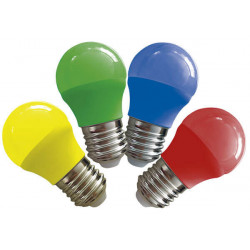 Lámpara led TBCin gota g45 3w E27 verde