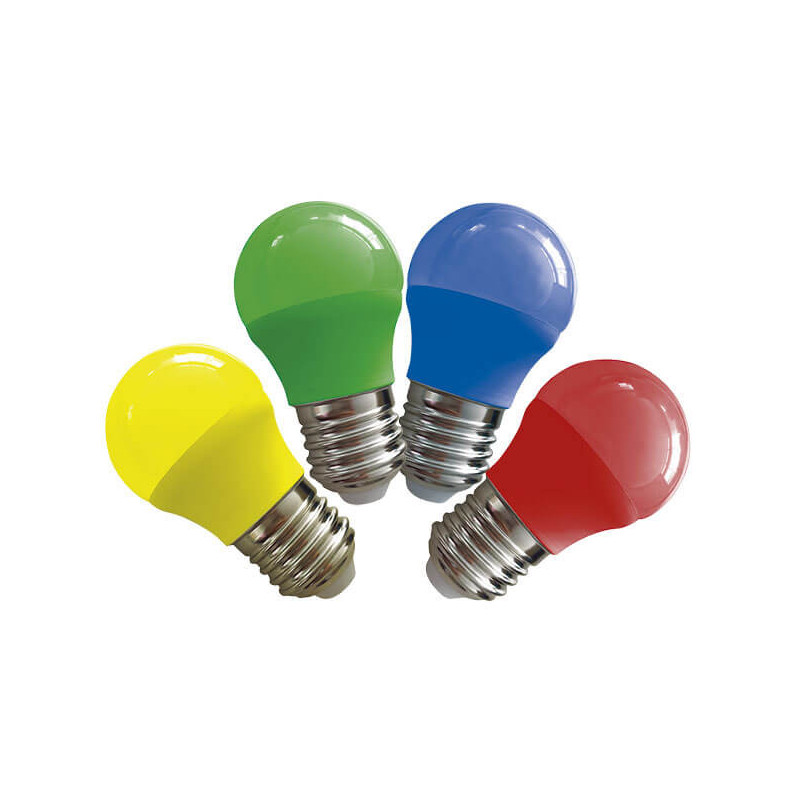 Lámpara led TBCin gota g45 3w E27 verde