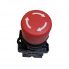 Pulsador de emergencia CNC LAY5-ES442 1na 1/4 giro 30mm hongo rojo