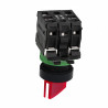 Selectora luminosa CNC XB5-AK3465 1nc+1na 2-0-1 24V maneta corta rojo fija