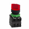 Selectora luminosa CNC XB5-AK2465 1nc+1na 0-1 24V maneta corta rojo fija