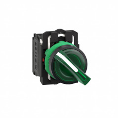 Selectora luminosa CNC XB5-AK2365 1nc+1na 0-1 24V maneta corta verde fija