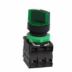 Selectora luminosa CNC XB5-AK2365 1nc+1na 0-1 24V maneta corta verde fija