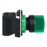Selectora luminosa CNC XB5-AK3365 1nc+1na 2-0-1 220V maneta corta verde fija