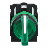 Selectora luminosa CNC XB5-AK3365 1nc+1na 2-0-1 220V maneta corta verde fija