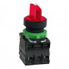Selectora luminosa CNC XB5-AK2465 1nc+1na 0-1 220V maneta corta rojo fija