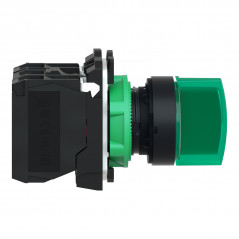 Selectora luminosa CNC XB5-AK2365 1nc+1na 0-1 220V maneta corta verde fija