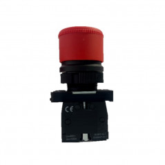 Pulsador de emergencia CNC LAY4-BS545 1nc+1na 1/4 giro 40mm hongo rojo metalico