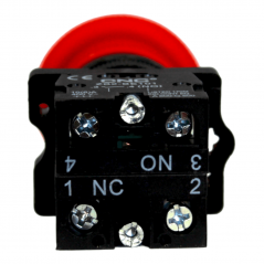 Pulsador de emergencia CNC LAY5-ES545 1nc+1na 1/4 giro 40mm hongo rojo