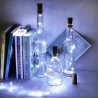 Luces de navidad alambre 30 leds 3 metros blanco frío con pila