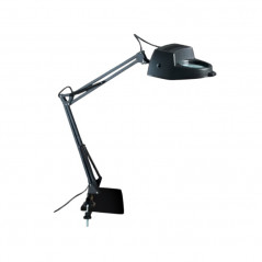 Lámpara de mesa DABOR para 1 luz E27 extensible lupa con morsa negro outlet