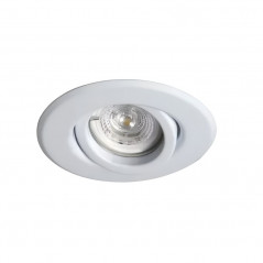 Spot SAN JUSTO dicro de embutir para 1 luz GU10 móvil blanco reacondicionado