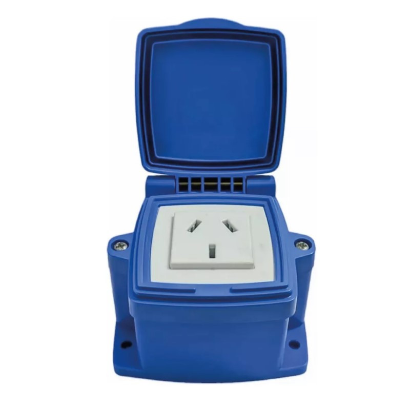 Caja capsulada exterior 1 toma polarizado 20A