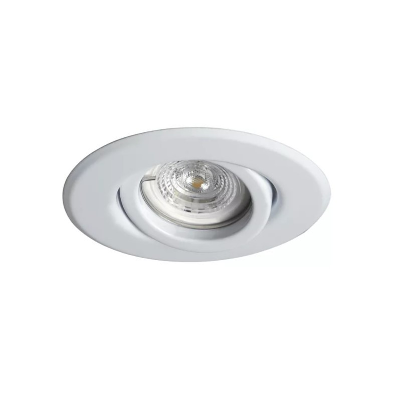 Spot SAN LORENZO de embutir para 1 luz GU10 móvil blanco Reacondicionado Spot SAN LORENZO de embutir para 1 luz GU10 móvil blanco Reacondicionado