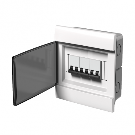 Caja para térmicas SISTELECTRIC 8 módulos embutir blanco