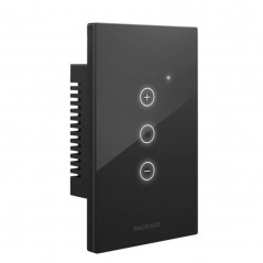 Tecla smart MACROLED ROMA dimerizable 1 canal 240V 3A negro
