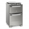 Cocina ELECTROLUX 56DXQ multigas doble horno 56cm 4 hornallas acero inoxidable
